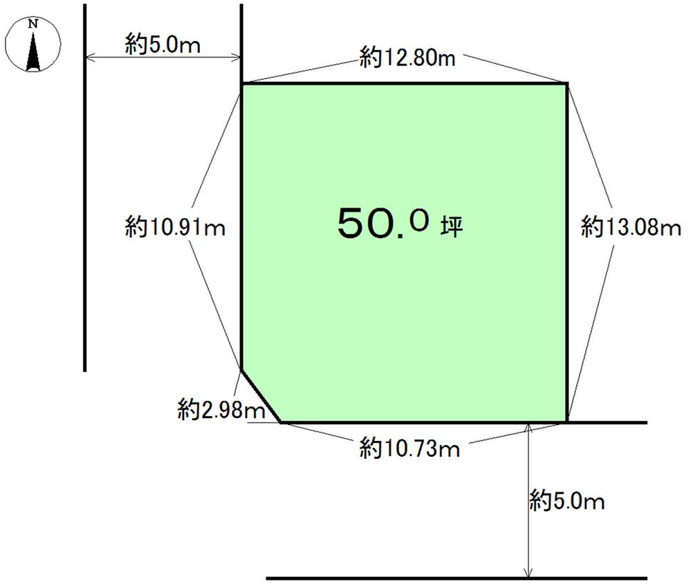 Compartment figure. Land price 39,800,000 yen, Land area 165.29 sq m