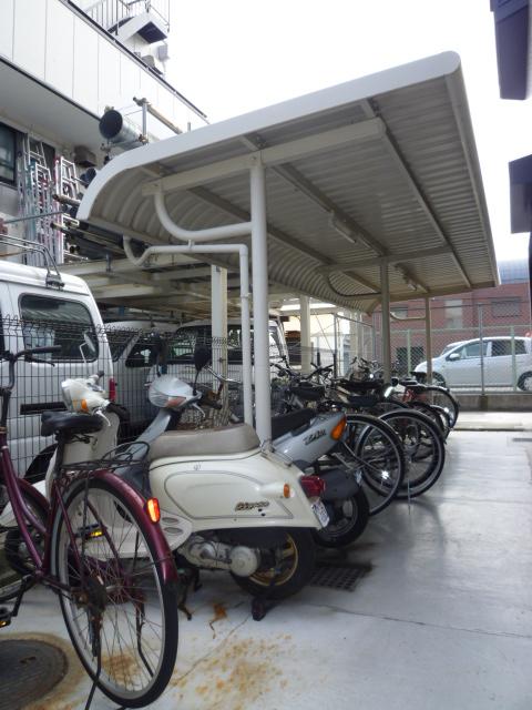 Parking lot. Bicycle-parking space