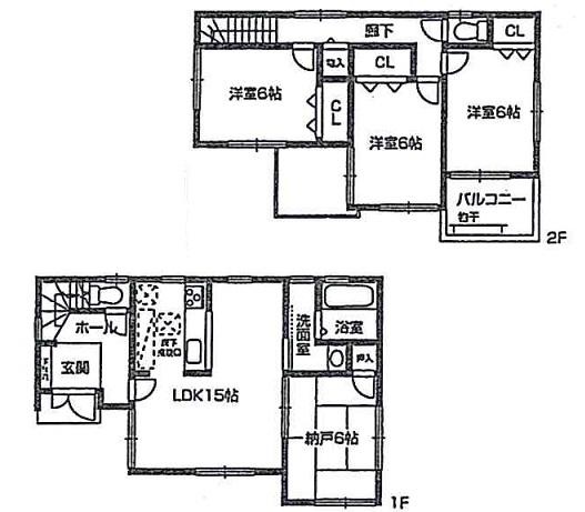Floor plan. (No. 7 locations), Price 21.3 million yen, 4LDK, Land area 100 sq m , Building area 93.15 sq m