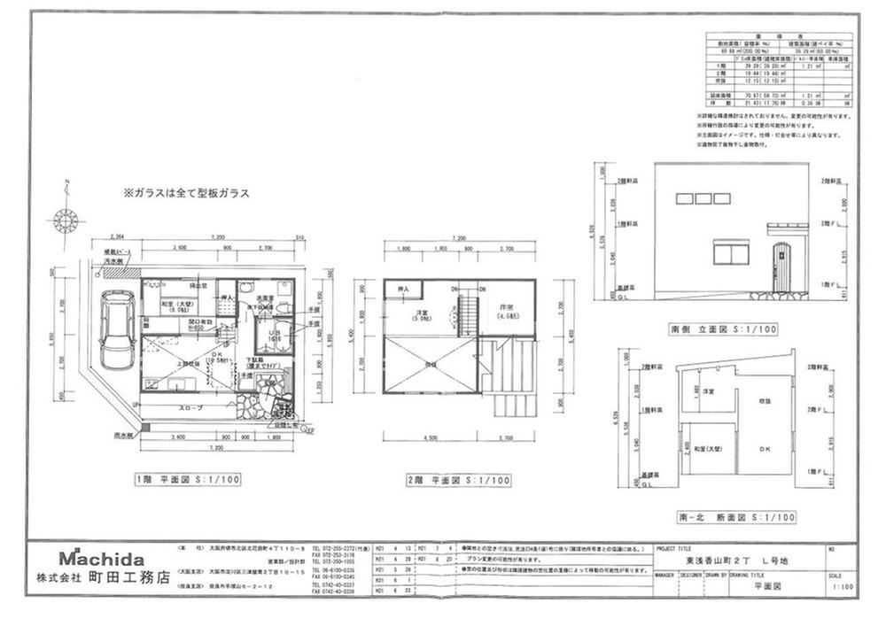 Floor plan. 21,800,000 yen, 3DK, Land area 69.68 sq m , Building area 58.73 sq m price 21,800,000 yen, The ground two-story, 3DK, Parking space for 1 vehicle