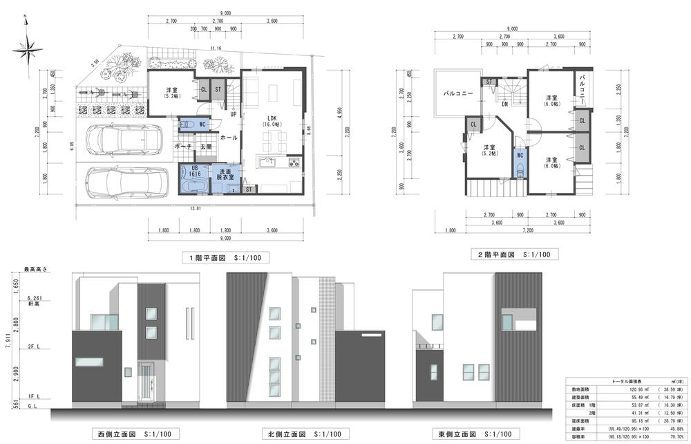 Building plan example (Perth ・ appearance). No. 9 areas (reference plan)