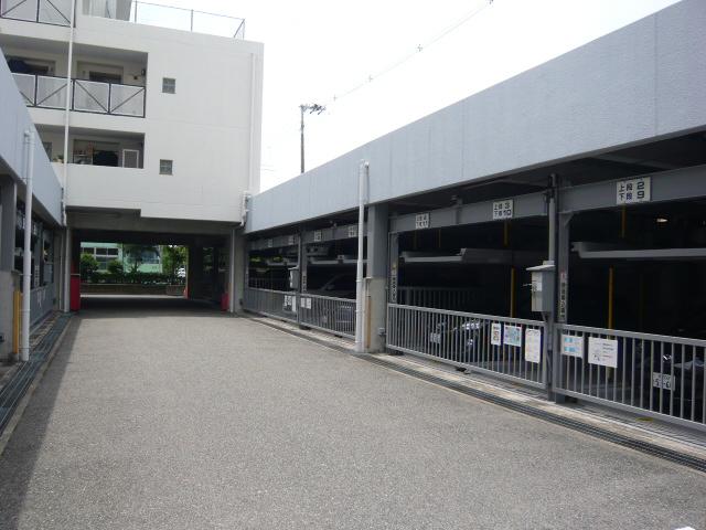 Parking lot. Common areas