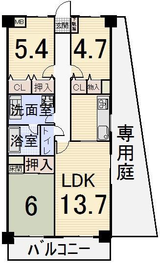 Floor plan. 2LDK+S, Price 17.8 million yen, Footprint 70.2 sq m , Balcony area 12.56 sq m