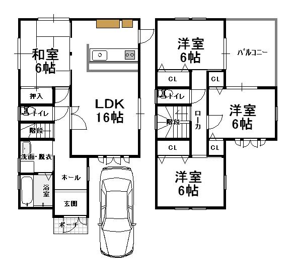 Floor plan. 33,800,000 yen, 4LDK, Land area 108.82 sq m , Building area 98.82 sq m 2013 October renovation completed
