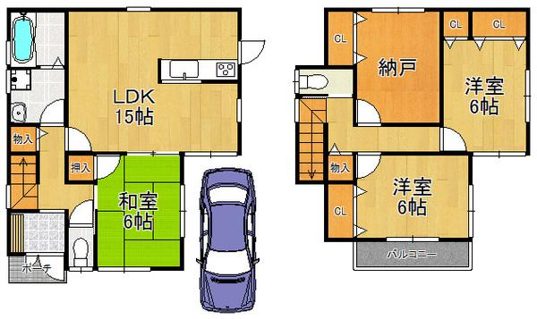 Floor plan. 31,300,000 yen, 3LDK, Land area 99.38 sq m , Warm space to feel the grace of building area 94.77 sq m sun