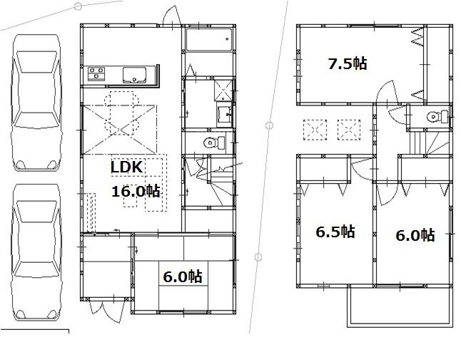Floor plan. 21,800,000 yen, 4LDK, Land area 146.12 sq m , Building area 96.39 sq m 10 issue areas
