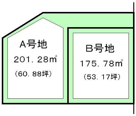 Compartment figure. Land price 14.8 million yen, Land area 201.28 sq m