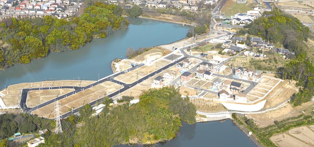 aerial photograph. Subdivision panoramic view (December 2012 shooting)