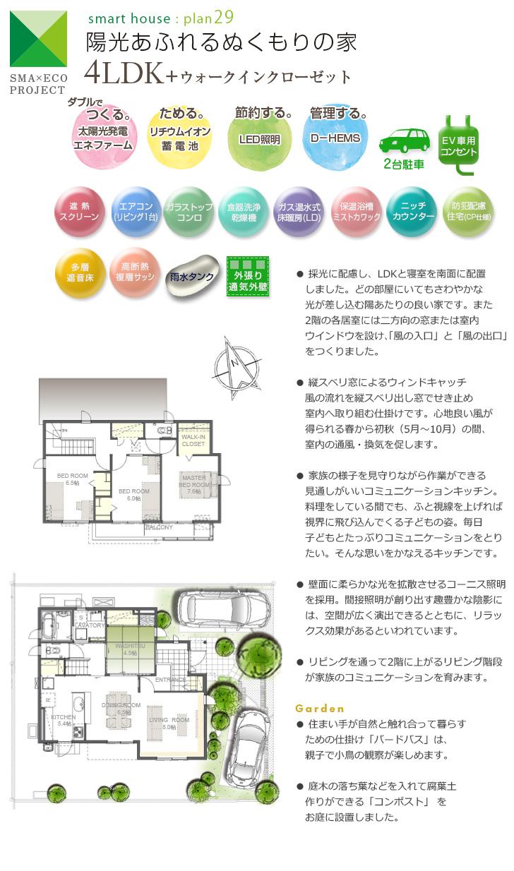 Floor plan.  [No. 29 place] So we have drawn on the basis of the Plan view] drawings, Plan and the outer structure ・ Planting, such as might actually differ slightly from.  Also, furniture ・ Car, etc. are not included in the price.