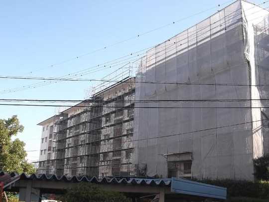 Local appearance photo. Building appearance (in the outer wall painter's work)