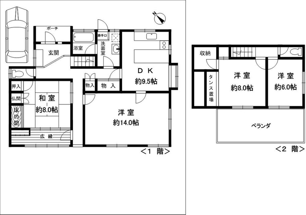 Floor plan. 27,900,000 yen, 4DK, Land area 340.99 sq m , Building area 119.73 sq m