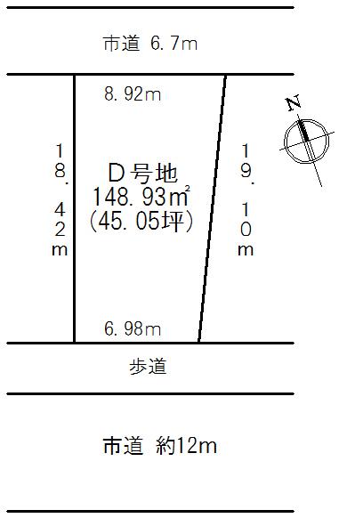 Compartment figure. Land price 15.9 million yen, Land area 148.93 sq m