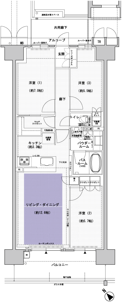 Floor: 3LDK, occupied area: 75.22 sq m, Price: 26,818,544 yen ~ 30,418,544 yen
