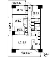 Floor: 4LDK, occupied area: 110.95 sq m, Price: 44,203,408 yen