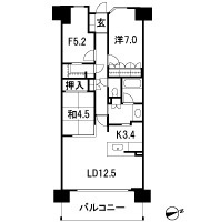 Floor: 2LDK + free room (closet) ・ 3LDK, the area occupied: 76.3 sq m, Price: 26,506,924 yen