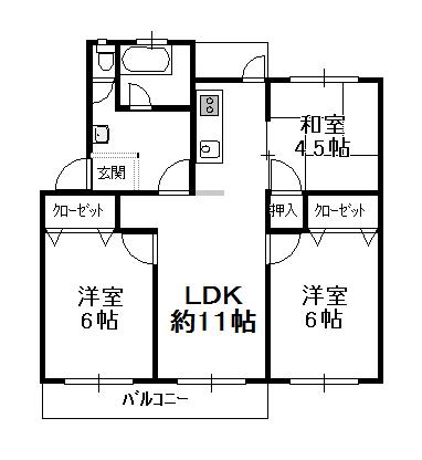 Floor plan. 3LDK, Price 5.3 million yen, Occupied area 60.02 sq m , Balcony area 7.72 sq m