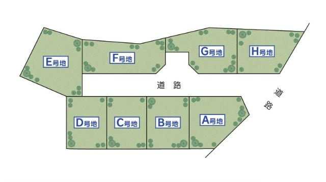 Compartment figure. Land price 10,570,000 yen, Land area 120.19 sq m all 8 compartment