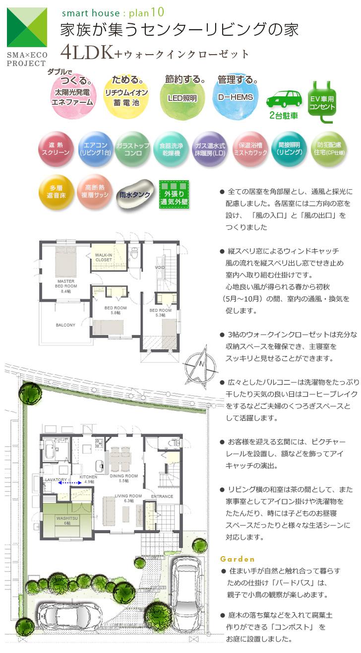 Floor plan.  [No. 10 place] So we have drawn on the basis of the Plan view] drawings, Plan and the outer structure ・ Planting, such as might actually differ slightly from.  Also, furniture ・ Car, etc. are not included in the price.