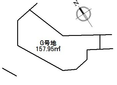 Compartment figure. Land price 16.8 million yen, Land area 157.95 sq m