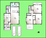 Floor plan. (No. 2 locations), Price 21,520,000 yen, 4LDK, Land area 128.2 sq m , Building area 100.84 sq m