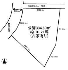 Compartment figure. Land price 31 million yen, Land area 334.6 sq m