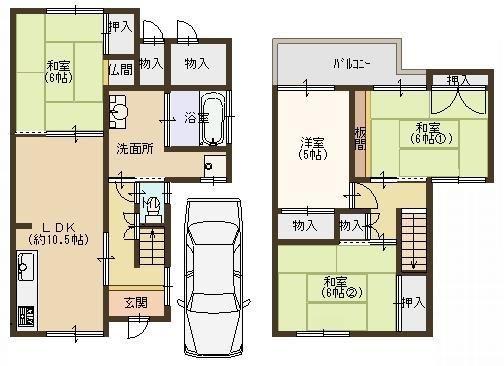 Floor plan. 14,980,000 yen, 4LDK, Land area 115.91 sq m , Building area 97.94 sq m