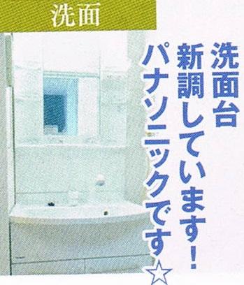 Wash basin, toilet. Vanity had made