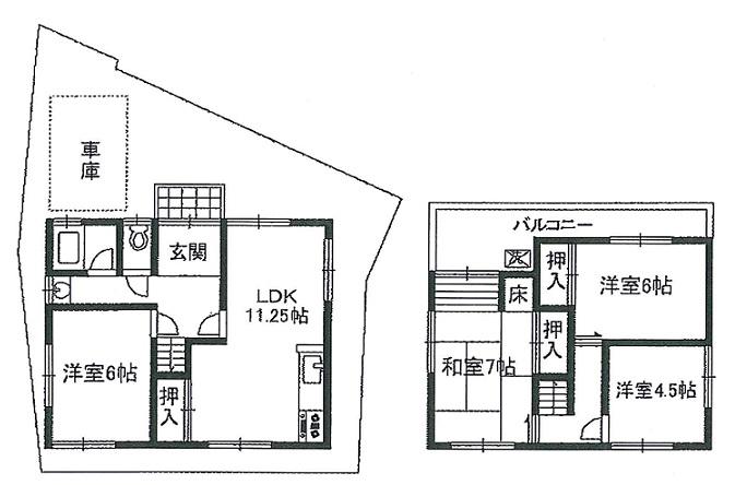 Floor plan. 9.8 million yen, 4LDK, Land area 83.85 sq m , It is a building area of ​​78.21 sq m comfortable spacious 4LDK