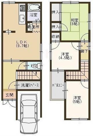 Floor plan. 12,980,000 yen, 3DK, Land area 60.36 sq m , Building area 70.83 sq m floor plan