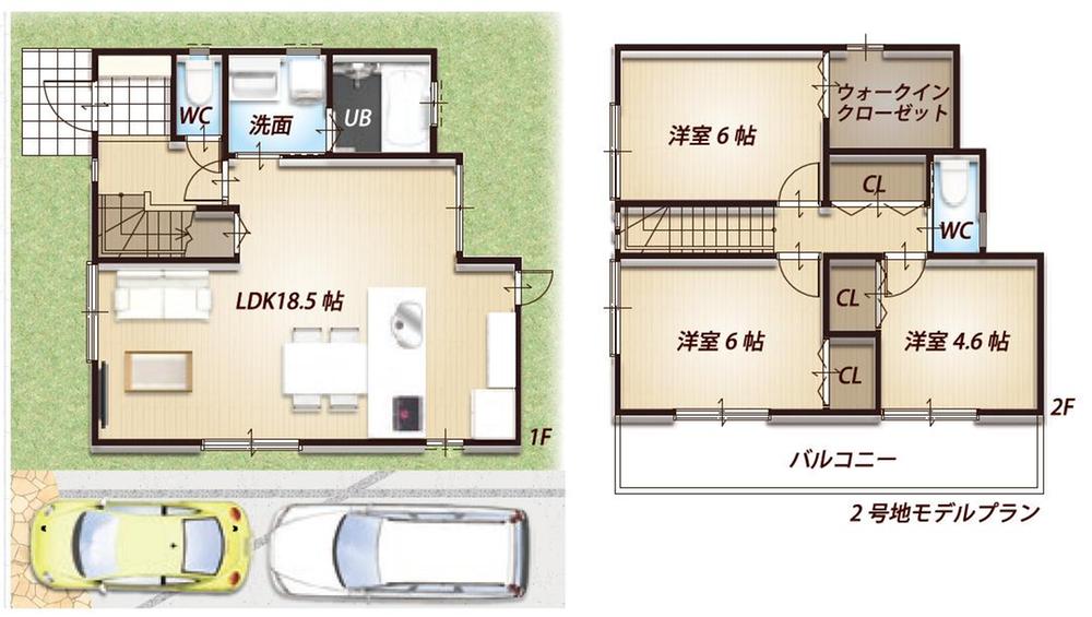 Floor plan. Price 29,800,000 yen, 3LDK, Land area 102.13 sq m , Building area 86.44 sq m