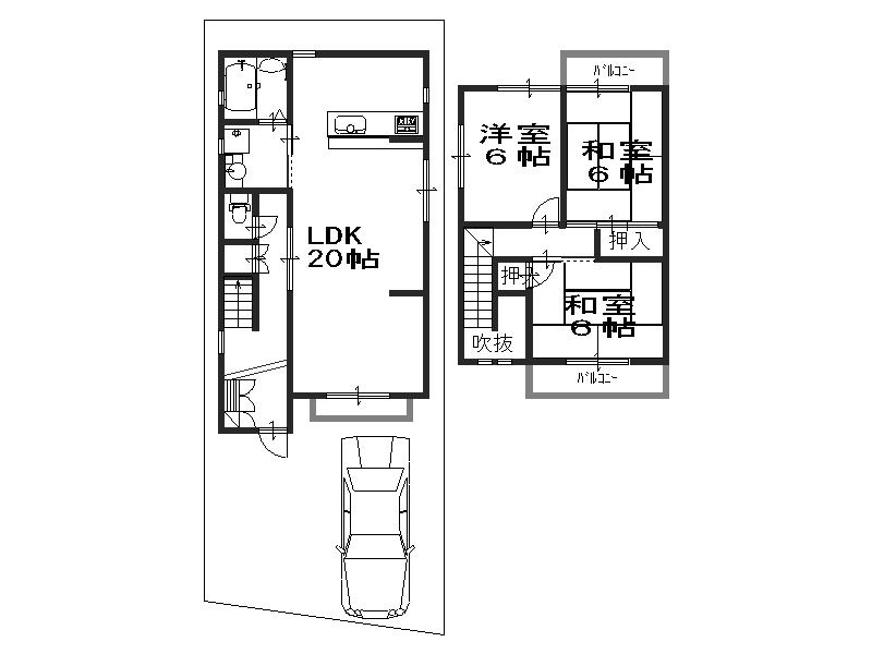 Floor plan. 14.8 million yen, 3LDK, Land area 100 sq m , LDK of building area 86.67 sq m 20 Pledge There are very large powerful. Goodness of wants to use is a must see. 