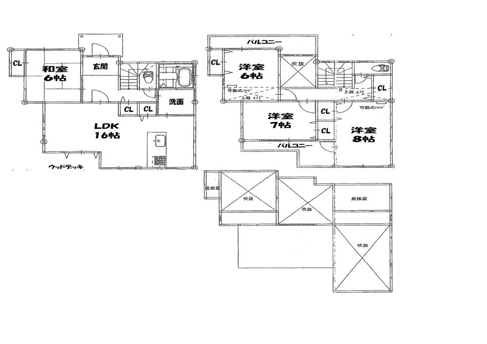 Floor plan. 27.5 million yen, 4LDK, Land area 122.49 sq m , Building area 102.42 sq m