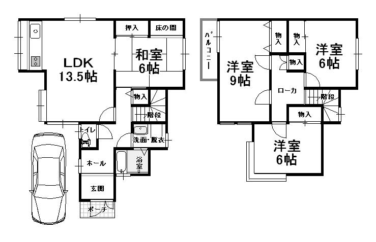 Floor plan. 14.8 million yen, 4LDK, Land area 99.29 sq m , Building area 100.3 sq m in 2013 July renovated