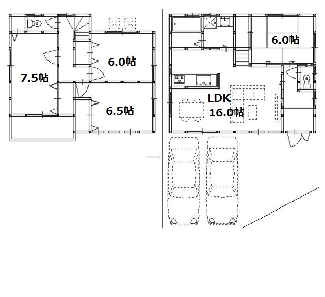 Floor plan. 27,800,000 yen, 4LDK, Land area 110 sq m , Building area 94.77 sq m