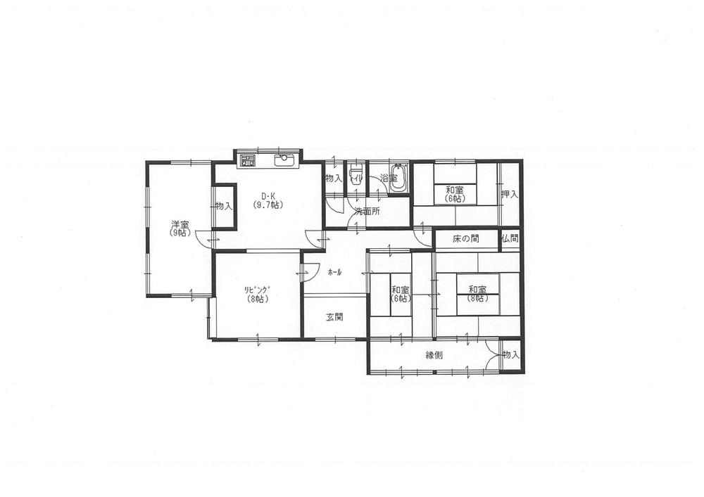 Floor plan. 31,800,000 yen, 4LDK, Land area 611.56 sq m , You can building area 133.48 sq m home garden!  Parking 5 units can be! 