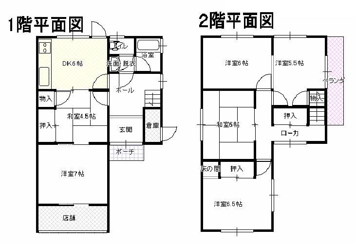 Floor plan. 11 million yen, 6DK, Land area 96.29 sq m , Building area 102.68 sq m