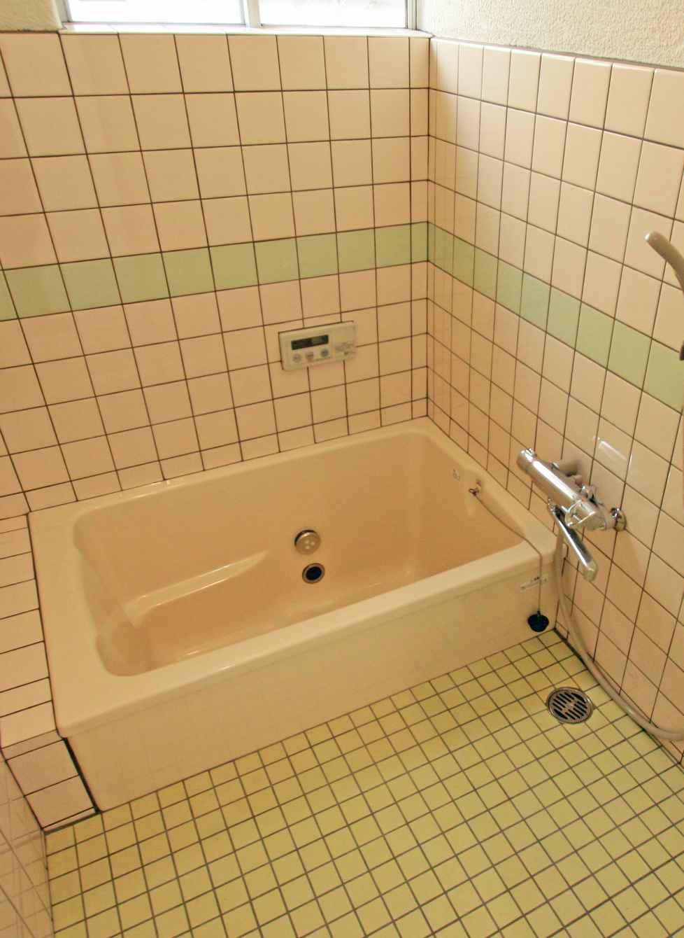 Bathroom. You can relax because the bathtub is also wide