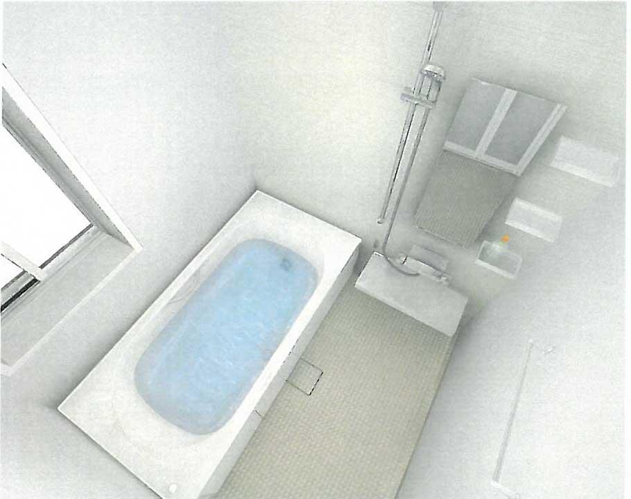 Bathroom. Rikushiru made, 1616 size, Thermo floor of eliminating the "Hiyatsu" of the sole, Hot water is cold hard Samobasu S, Kururin poi drainage port, Drying heater