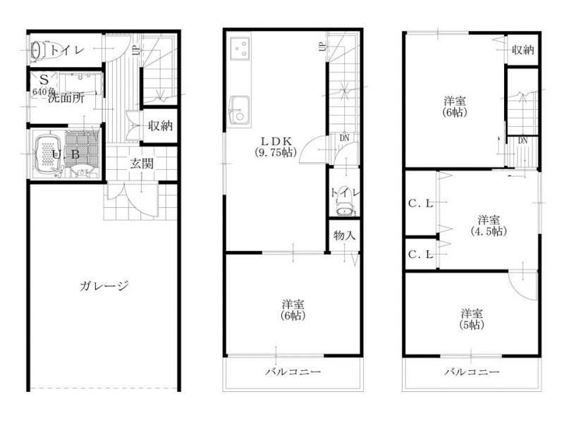 Floor plan. 11.5 million yen, 4LDK, Land area 43.55 sq m , Building area 87.48 sq m