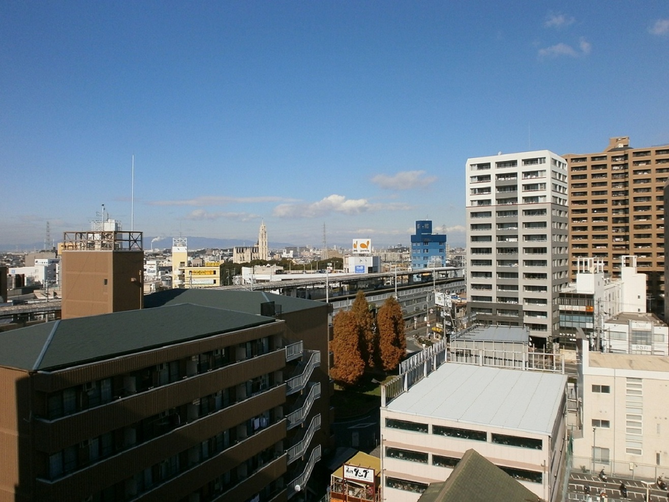 View. A view from the ninth floor