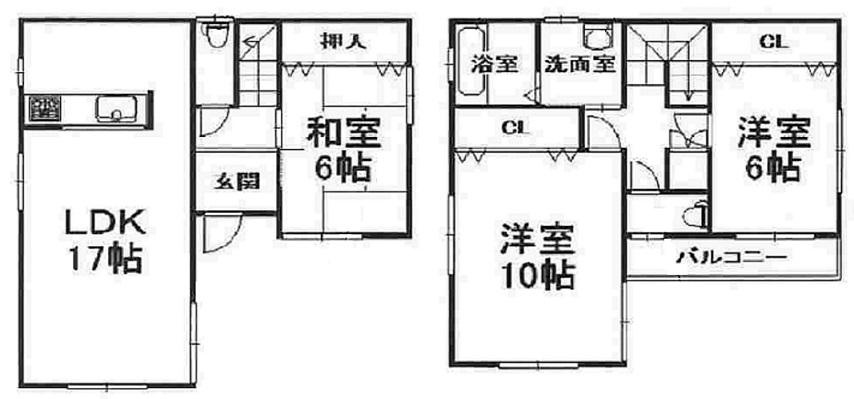 Floor plan. 17,980,000 yen, 3LDK, Land area 87.35 sq m , It is a building area of ​​90.39 sq m rare floor plan.  It is easy to match with a variety of lifestyle of your family like. 