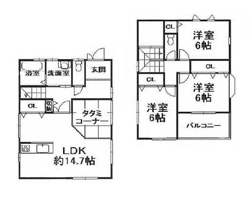 Floor plan. 19.9 million yen, 3LDK, Land area 100.07 sq m , Lighting in a wide house of the building area 92.34 sq m frontage ・ It is ventilation pat. 