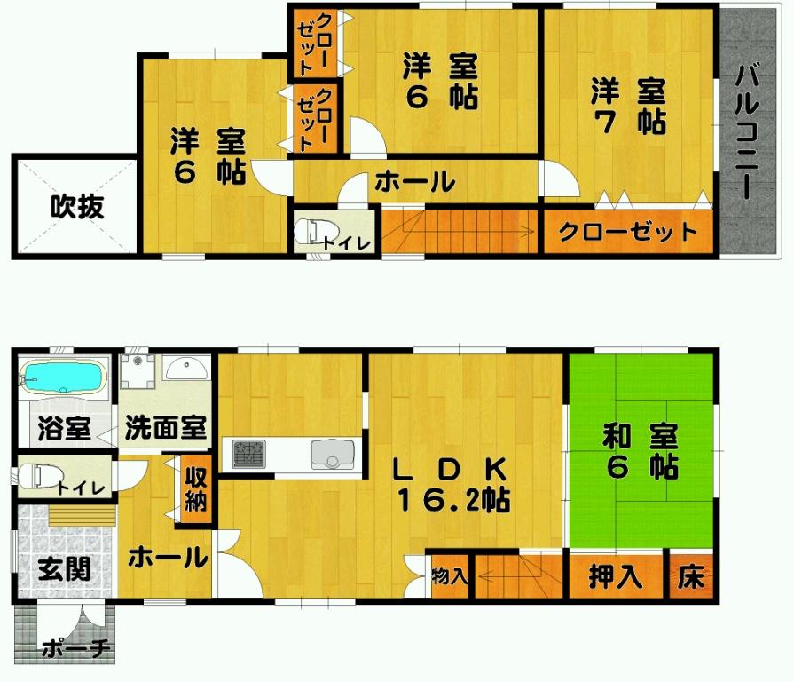 Floor plan. 29,800,000 yen, 4LDK, Land area 128.24 sq m , Building area 103.09 sq m