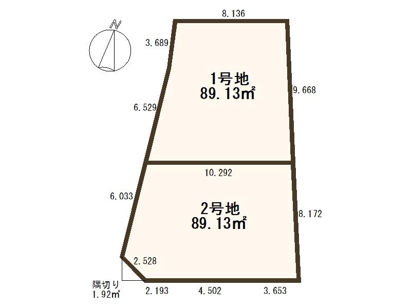 Compartment figure. Land price 17,900,000 yen, Land area 89.13 sq m