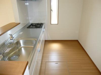 Kitchen. Kitchen interior also has spacious. Underfloor Storage