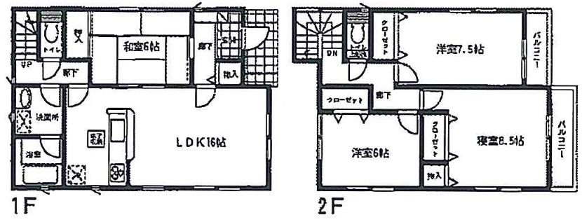 Floor plan. (18 Building), Price 23.8 million yen, 4LDK, Land area 138.66 sq m , Building area 103.68 sq m