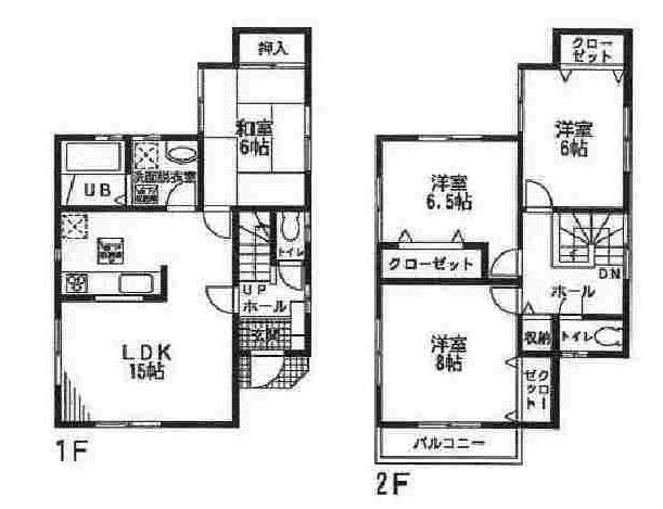 Floor plan. (1 Building), Price 23.8 million yen, 4LDK, Land area 95.46 sq m , Building area 99.36 sq m