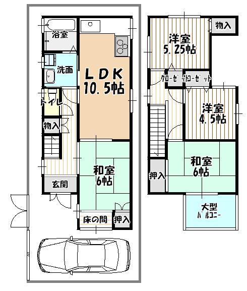 Floor plan. 15.3 million yen, 4LDK, Land area 114.91 sq m , It is a building area of ​​82.21 sq m easy-to-use, consideration has been Floor
