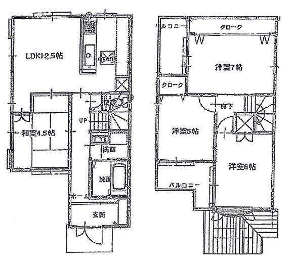 Floor plan. 18,800,000 yen, 4LDK, Land area 80.62 sq m , Building area 85.05 sq m usability ・ It is a good floor plan of the flow line.