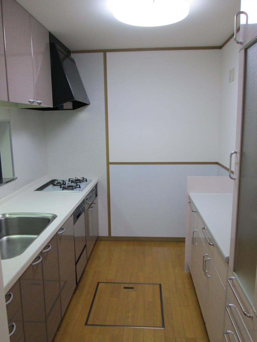 Kitchen. It is a rare property that is also with cupboard.  It is safe even large family like. 